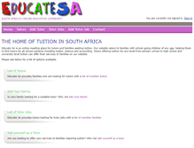 Tablet Screenshot of educatesa.co.za